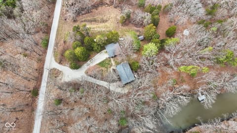 Aerial view at 7169 Brown Park Trace, Freetown, IN