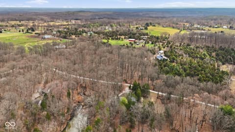 Aerial view at 7169 Brown Park Trace, Freetown, IN