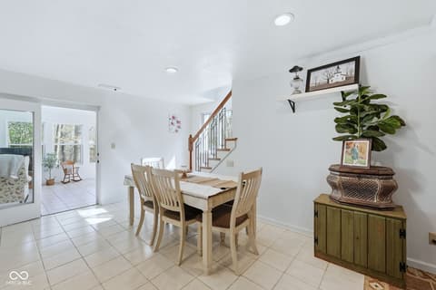 Dining room at 7169 Brown Park Trace, Freetown, IN