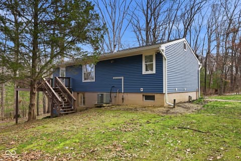 Backyard at 7169 Brown Park Trace, Freetown, IN