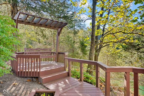 Outdoor living area at 1643 N Oak N Pine Lane, Center Point, IN