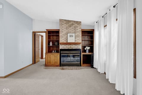 Living room at 1643 N Oak N Pine Lane, Center Point, IN