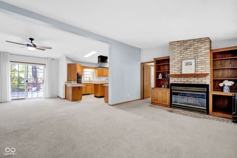 Living room at 1643 N Oak N Pine Lane, Center Point, IN