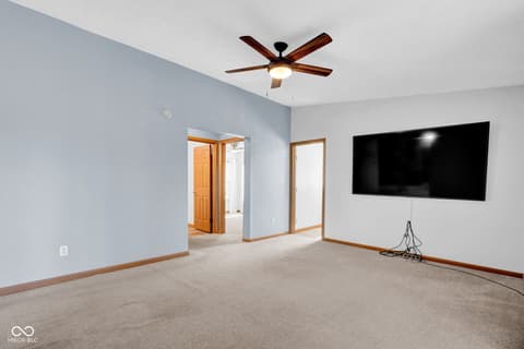 Living room at 1643 N Oak N Pine Lane, Center Point, IN