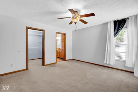 Primary bedroom at 1643 N Oak N Pine Lane, Center Point, IN