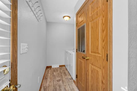 Laundry room at 1643 N Oak N Pine Lane, Center Point, IN