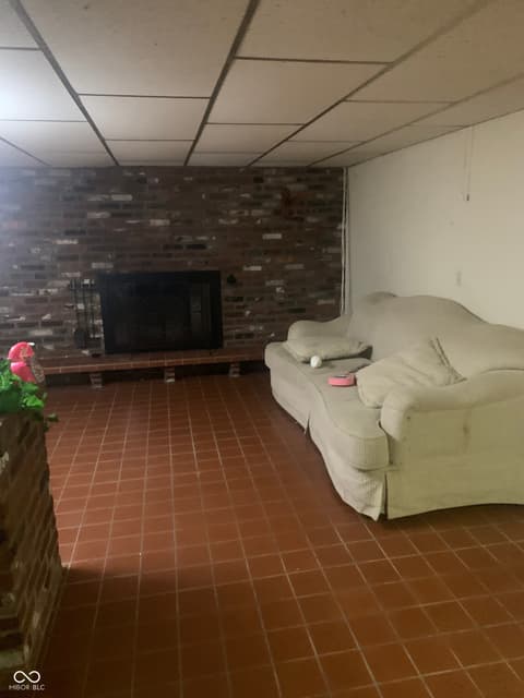 Living room at 5629 Gray Road, Indianapolis, IN