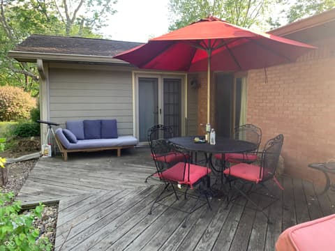 Outdoor living area at 5629 Gray Road, Indianapolis, IN