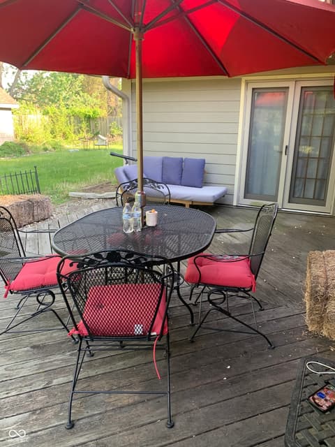 Outdoor living area at 5629 Gray Road, Indianapolis, IN