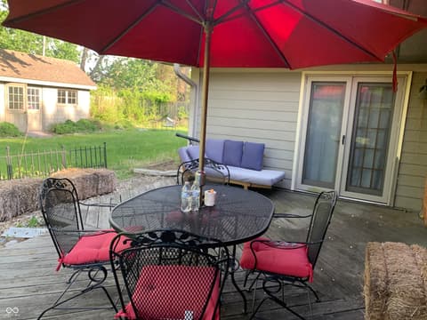 Outdoor living area at 5629 Gray Road, Indianapolis, IN