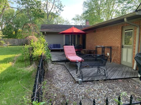 Outdoor living area at 5629 Gray Road, Indianapolis, IN