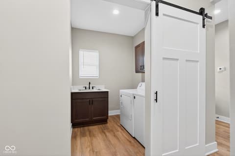 Laundry room at 1622 Prospect Street, Indianapolis, IN