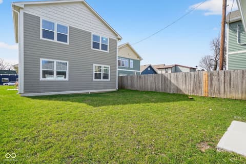 Backyard at 1622 Prospect Street, Indianapolis, IN