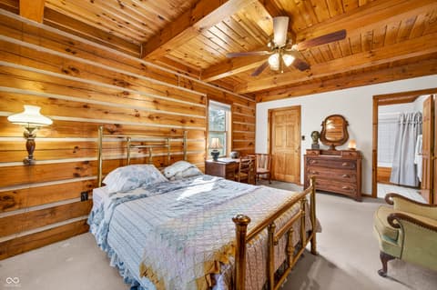 Primary bedroom at 187 Cabin Creek Lane, Morgantown, IN