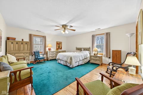 Bedroom at 187 Cabin Creek Lane, Morgantown, IN