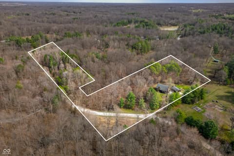 Aerial view at 187 Cabin Creek Lane, Morgantown, IN