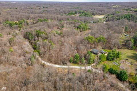 Aerial view at 187 Cabin Creek Lane, Morgantown, IN