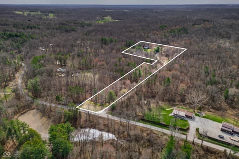 Aerial view at 187 Cabin Creek Lane, Morgantown, IN