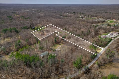 Aerial view at 187 Cabin Creek Lane, Morgantown, IN