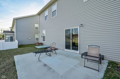 Outdoor living area at 4048 Radley Court, Danville, IN