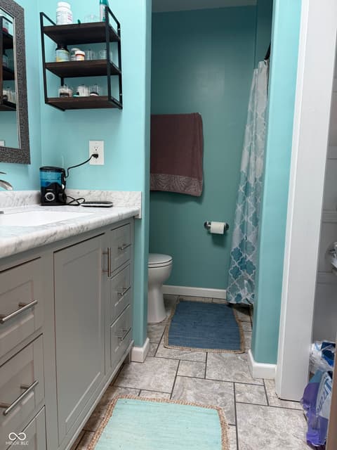 Primary bathroom at 1760 S Garrison Chapel Road, Bloomington, IN