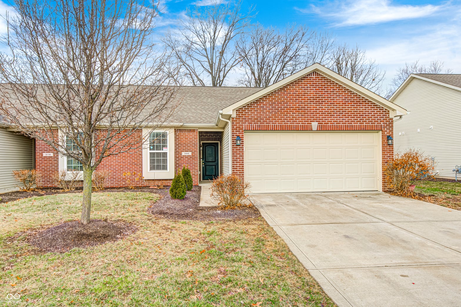 Front exterior at 286 Angelina Way, Avon, IN