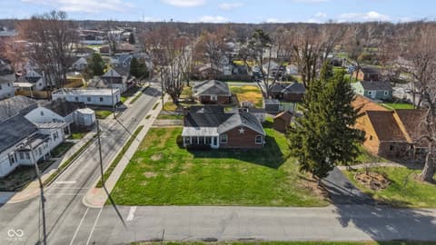 Aerial view at 201 N East Street, Pendleton, IN