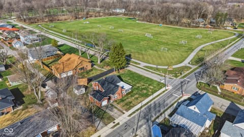 Aerial view at 201 N East Street, Pendleton, IN