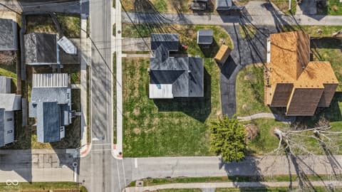 Aerial view at 201 N East Street, Pendleton, IN