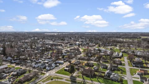 Aerial view at 201 N East Street, Pendleton, IN