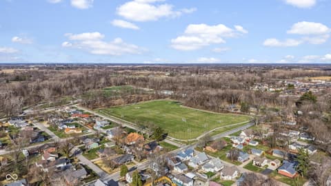 Aerial view at 201 N East Street, Pendleton, IN