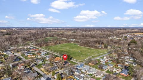 Aerial view at 201 N East Street, Pendleton, IN