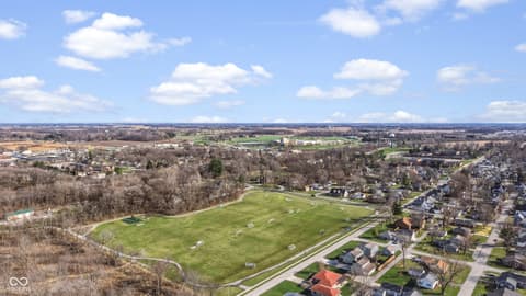 Aerial view at 201 N East Street, Pendleton, IN