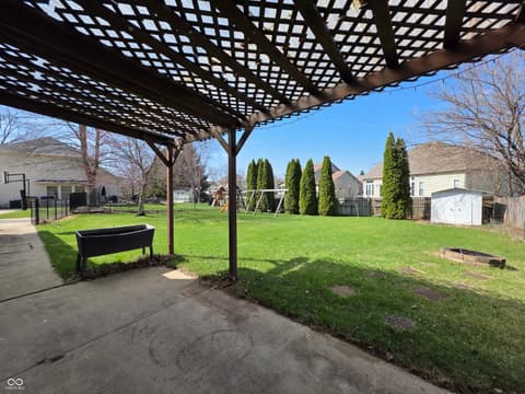 Outdoor living area at 2042 Parkside Drive, Columbus, IN
