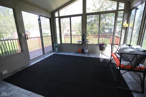 Outdoor living area at 104 Apple Tree Court, Fishers, IN