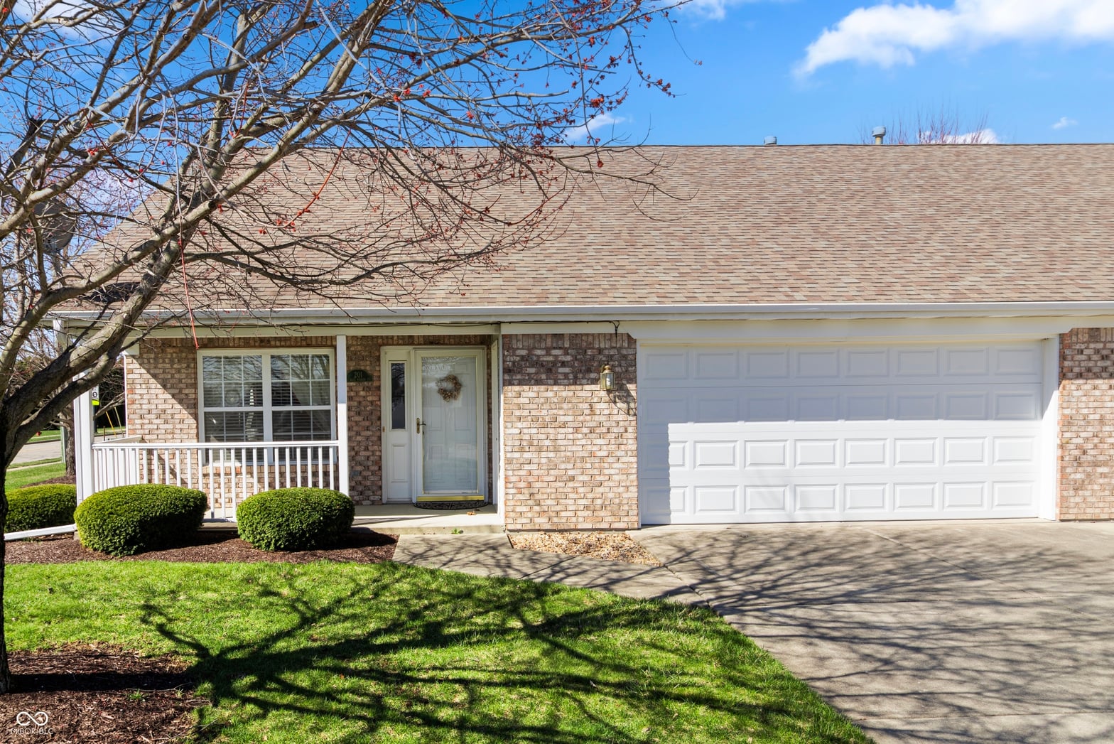 Front exterior at 201 N Blue Ribbon Court, Rushville, IN