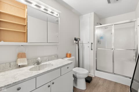 Bathroom at 201 N Blue Ribbon Court, Rushville, IN