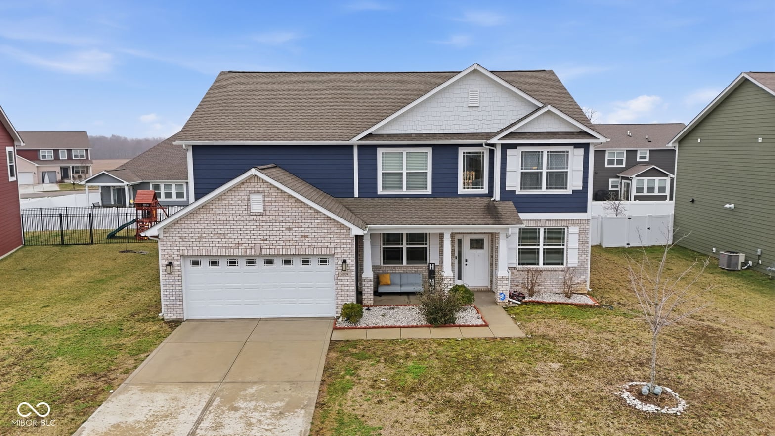 Front exterior at 6809 Bryant Place, Plainfield, IN