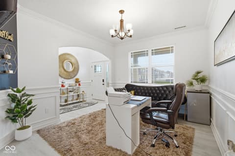 Home office at 6809 Bryant Place, Plainfield, IN