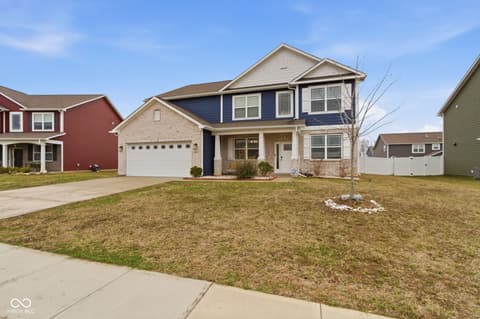 Front exterior at 6809 Bryant Place, Plainfield, IN