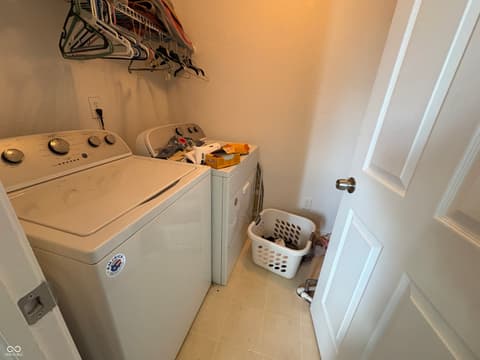Laundry room at 347 Sunbeam Lane, Greenwood, IN