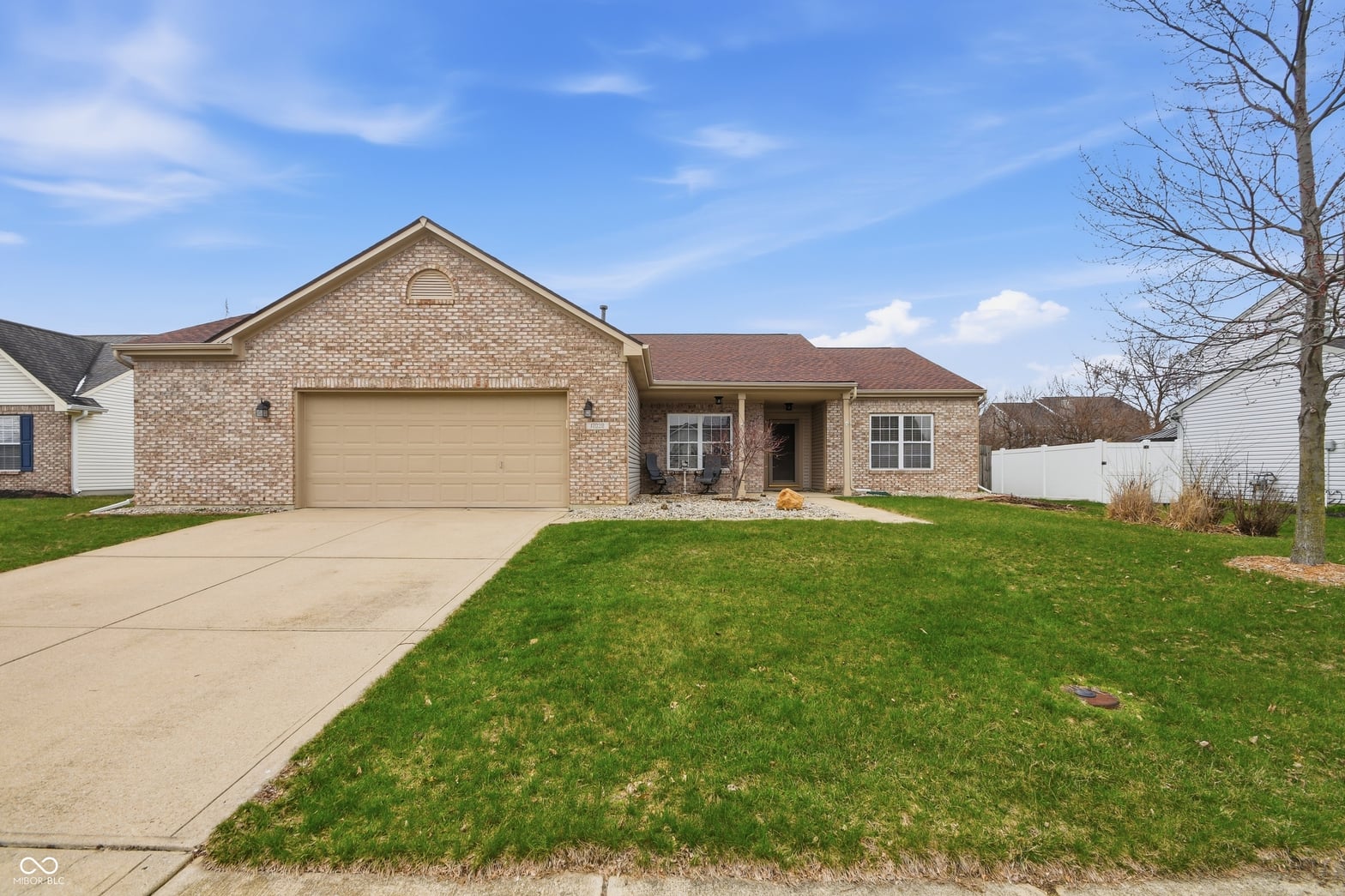 Front exterior at 17038 Harbinger Court, Westfield, IN