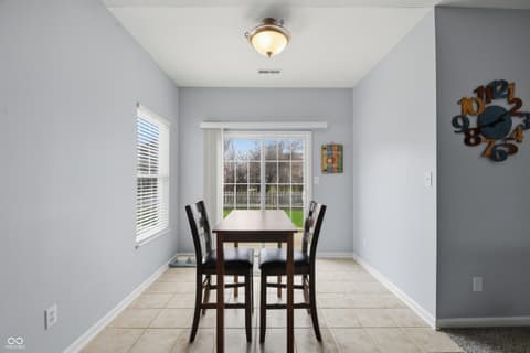 Dining room at 17038 Harbinger Court, Westfield, IN