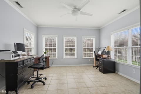 Home office at 17038 Harbinger Court, Westfield, IN