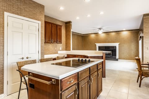 Kitchen at 2444 Laurel Lake Boulevard, Carmel, IN — Spacious kitchen with large island and open layout.