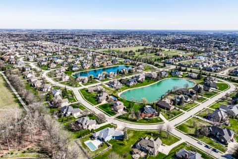 Aerial view at 2444 Laurel Lake Boulevard, Carmel, IN