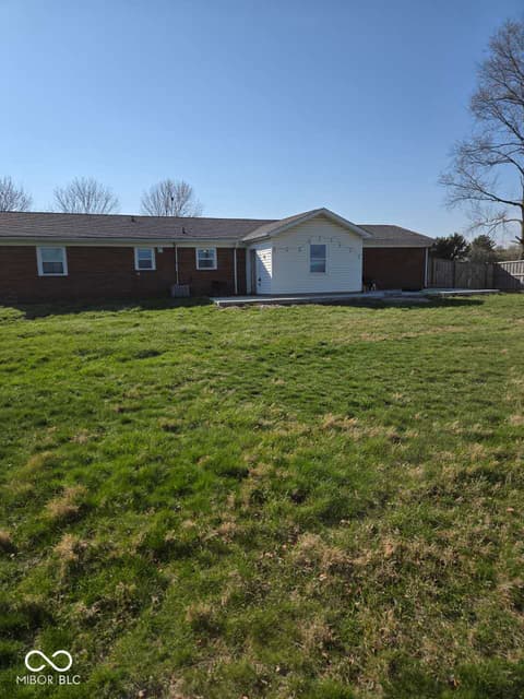 Backyard at 3745 S Main Street, Whitestown, IN