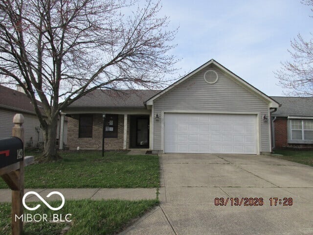 Front exterior at 143 Tracy Ridge Boulevard, Whiteland, IN
