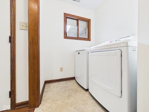 Laundry room at 143 Devonshire Court, Anderson, IN