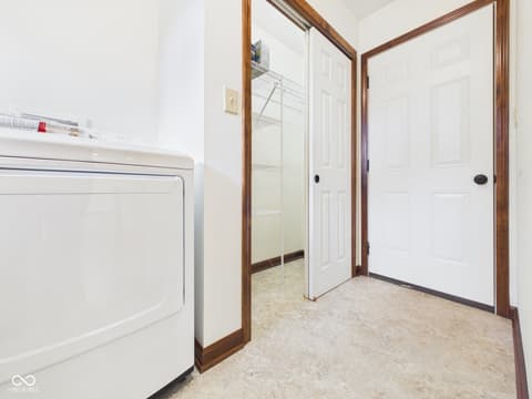 Laundry room at 143 Devonshire Court, Anderson, IN